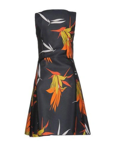 Shop Marni Knee-length Dresses In Dark Blue