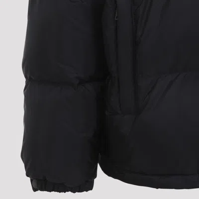 Prada Padded Jacket High Collar Elasticated Cuffs In Black