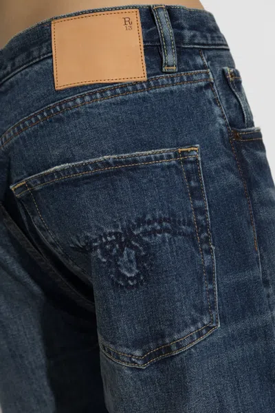 R13 Belt-loop Jeans In Blue