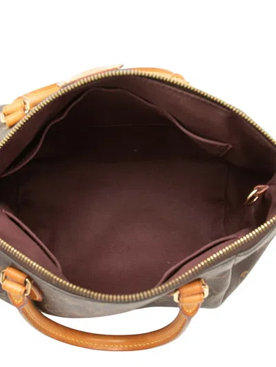 Pre-owned Louis Vuitton 2015 Monogram Turenne Pm Satchel In Brown