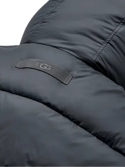 Ugg Braid Padded Jacket In Blue