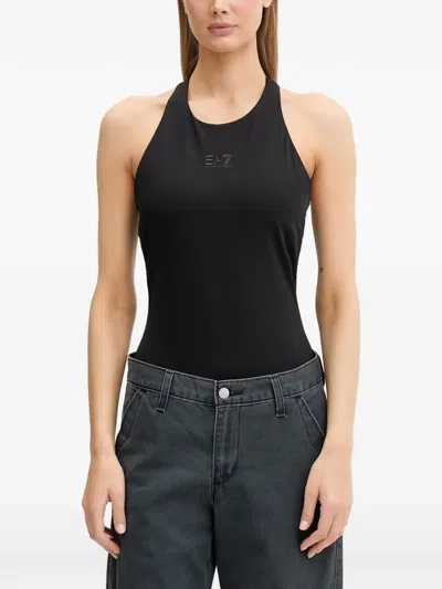 Ea7 Logo-detail Bodysuit In Black