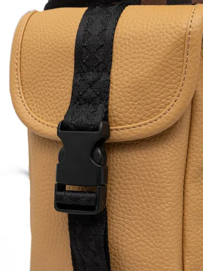 Sprayground Check-pattern Buckle-detail Backpack In Brown