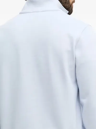 Lacoste Quarter-zip Sweatshirt In Blue