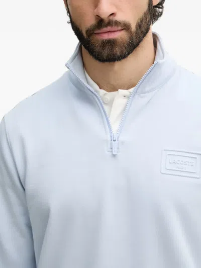 Lacoste Quarter-zip Sweatshirt In Blue