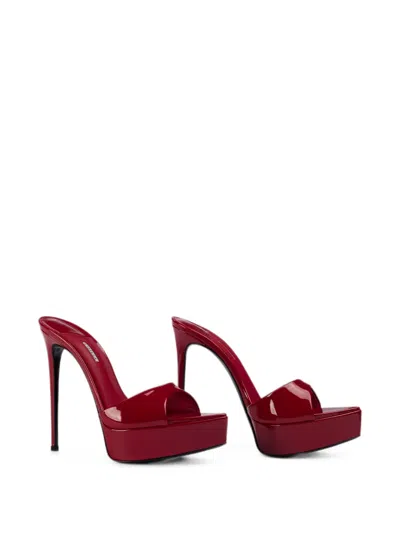 Le Silla Uma Platform Sandals In Red