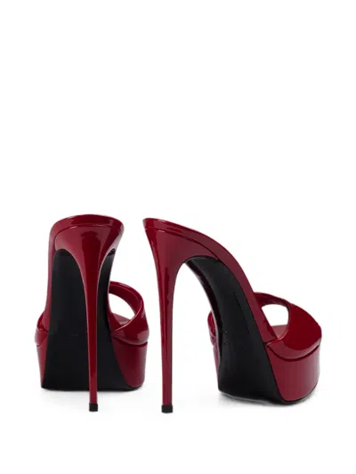 Le Silla Uma Platform Sandals In Red