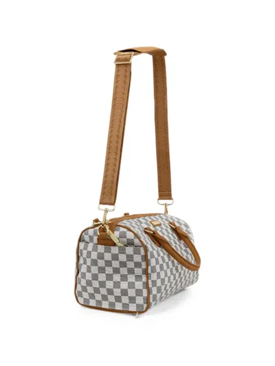 Sprayground Check-pattern Logo-embossed Holdall In Multi