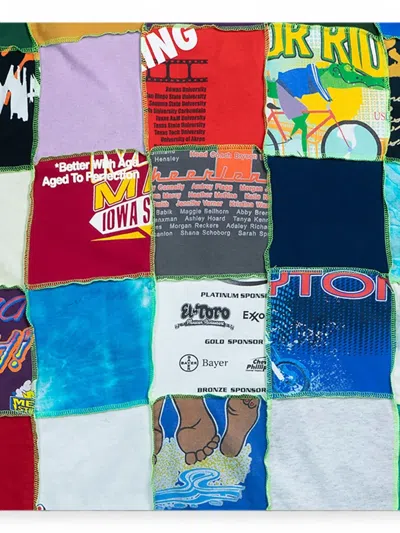 Better With Age Patchwork-design T-shirt In Blue