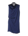 Acne Studios Short Dresses In Dark Blue