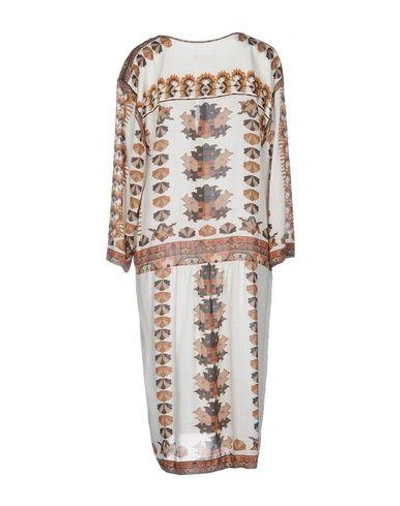 Shop Isabel Marant Knee-length Dress In Слоновая Кость