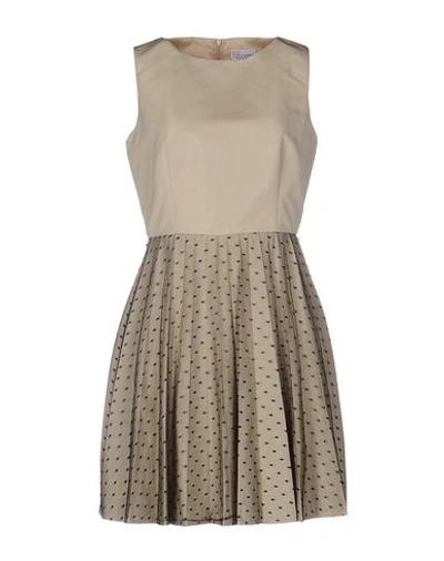 Red Valentino Short Dress In Beige