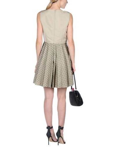 Shop Red Valentino Short Dress In Beige