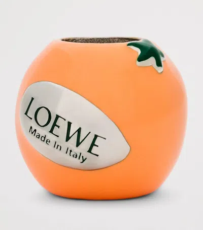Loewe Orange Dice Charm In Orange
