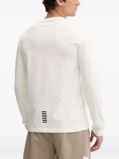Ea7 Logo-print Long-sleeve T-shirt In Multi
