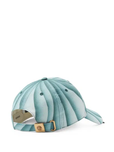 Versace Medusa-print Baseball Cap In Blue