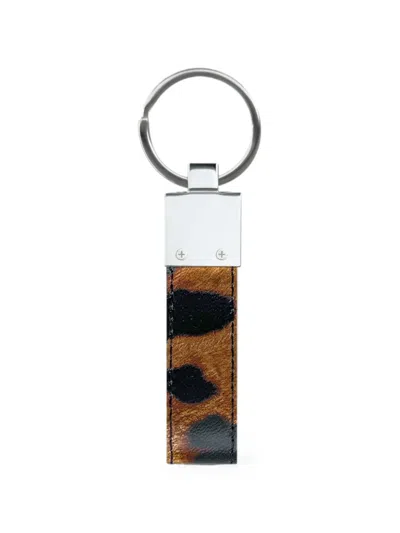 Velante Leopard-print Keyring In Multi