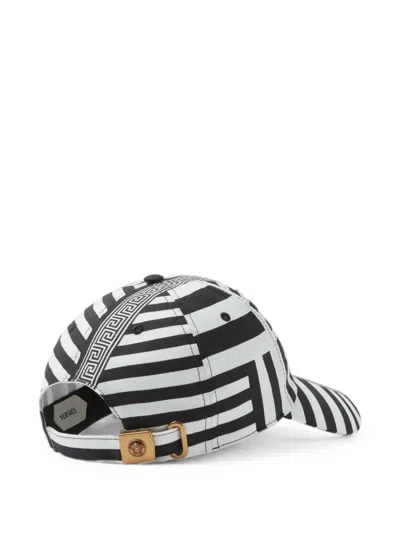 Versace Greca-print Baseball Cap In Multi