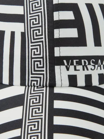 Versace Greca-print Baseball Cap In Multi