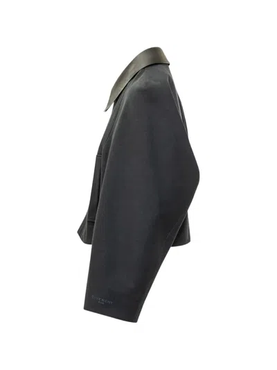 Givenchy A-line Cocoon Jacket In Black