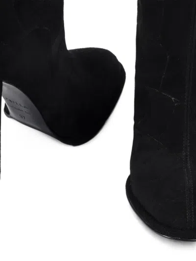 Le Silla Elsa Croc-effect Boots In Black