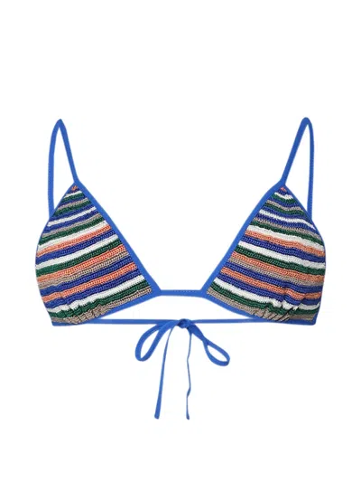 Christopher Esber Calypso Crochet-knit Bikini Top In Multi