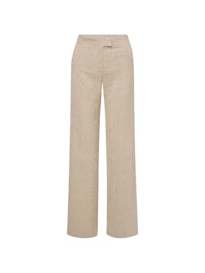 Veronica Beard Broderick Check-pattern Trousers In Brown