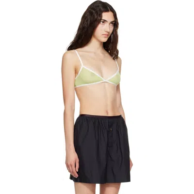 Paloma Wool Green Esco Bralette In Multi