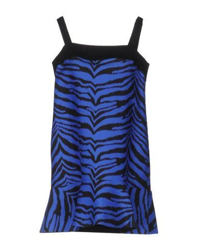 Shop Emanuel Ungaro Short Dresses In Bright Blue