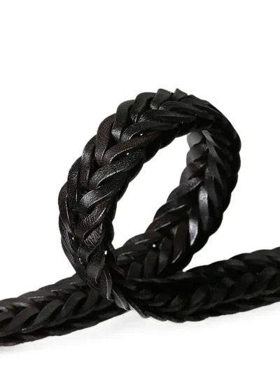 Dragon Diffusion Leather Belt In Black