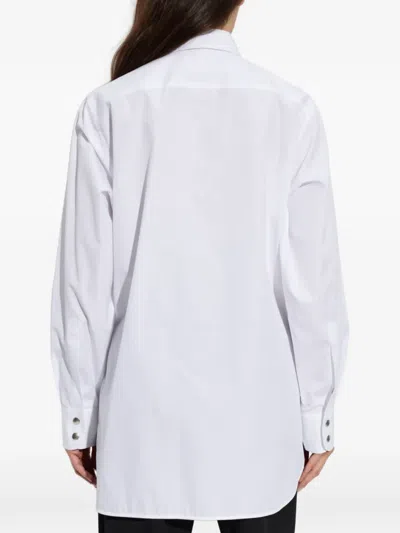 Stella Mccartney Press-stud Oversized Shirt In White