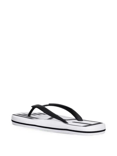 Ea7 Logo-lettering Flip-flops In Multi