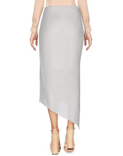 Shop Mcq By Alexander Mcqueen Midi Skirts In White