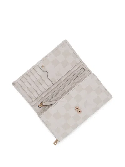 Joop Check-pattern Logo-plaque Wallet In Neutral