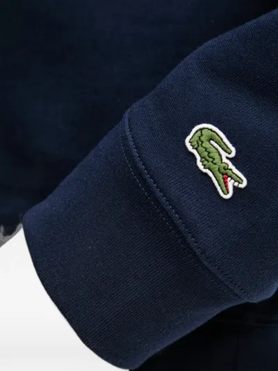 Lacoste Quarter-zip Sweatshirt In Blue