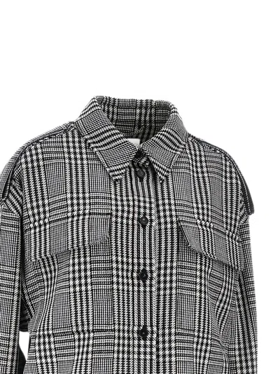 Stella Mccartney Check Overshirt In Gray