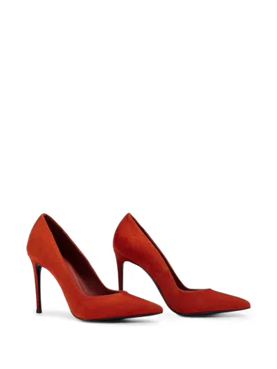 Le Silla 이바 스웨이드 펌프스 In Red