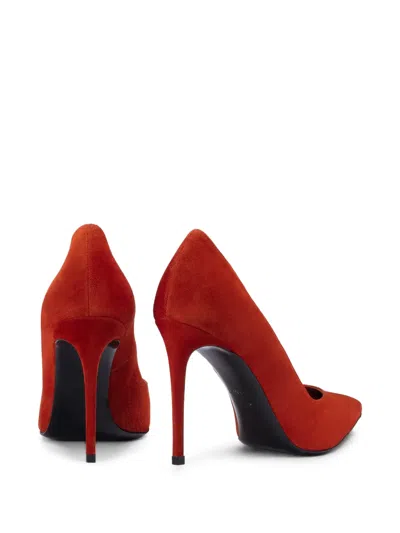 Le Silla 이바 스웨이드 펌프스 In Red