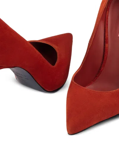 Le Silla 이바 스웨이드 펌프스 In Red