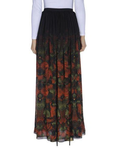 Shop Marcelo Burlon County Of Milan Long Skirts In Red