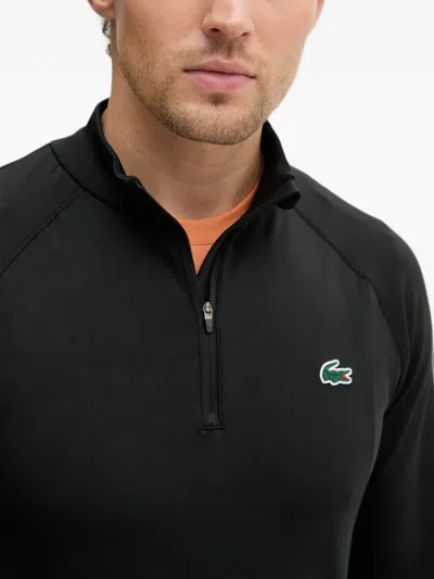Lacoste Half-zip Sweatshirt In Black