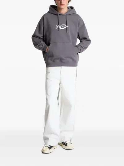 Y-3 리퀴드 로고 후디 In Gray