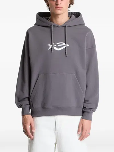 Y-3 리퀴드 로고 후디 In Gray