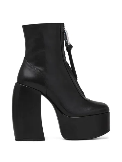 Marc Jacobs The Gigi Platform Ankle Boots In Black