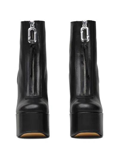 Marc Jacobs The Gigi Platform Ankle Boots In Black