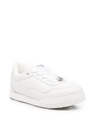 Givenchy White Yard Leather Sneakers In White