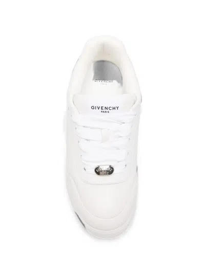 Givenchy White Yard Leather Sneakers In White