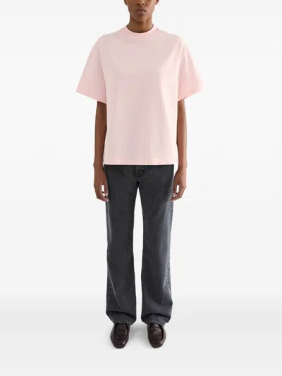 Jil Sander Logo-print T-shirt In Pink