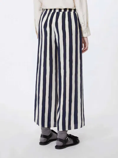 Weekend Max Mara Nirvana Striped-pattern Trousers In Multi