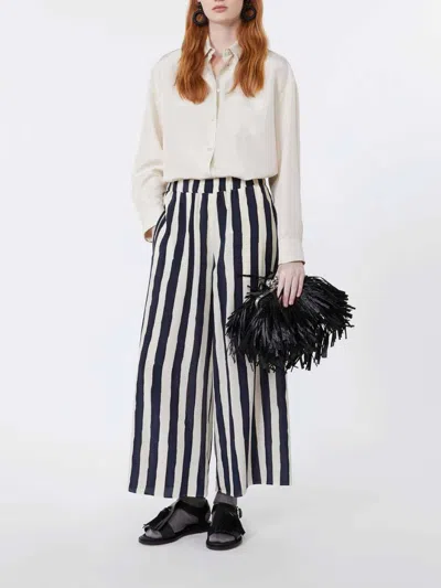 Weekend Max Mara Nirvana Striped-pattern Trousers In Multi